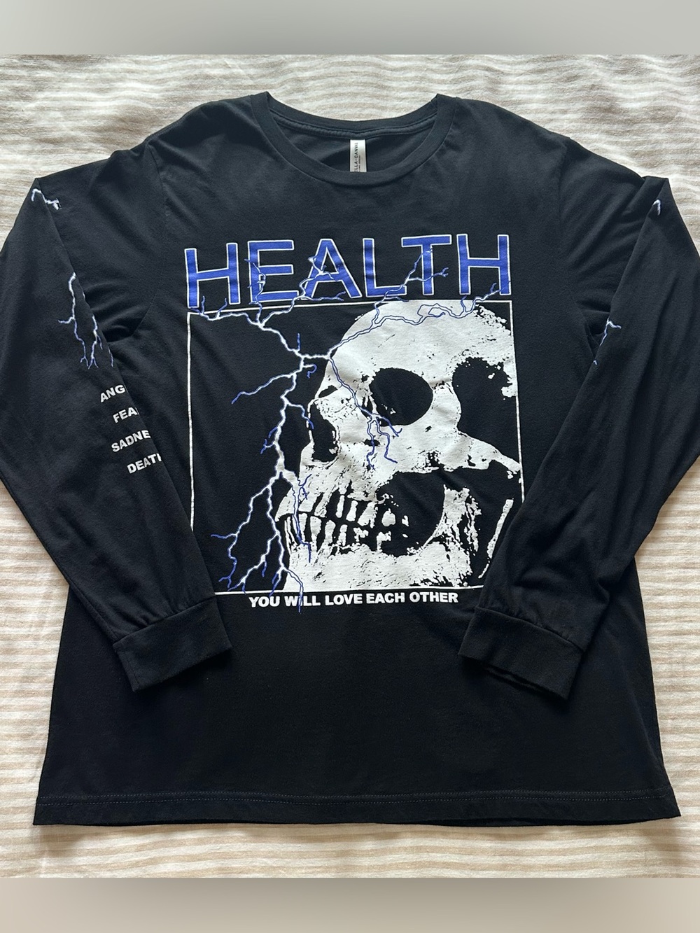 black health x alien body “you will love each other” tee / sz xl
